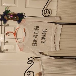 Beach Chic shimmery sweater